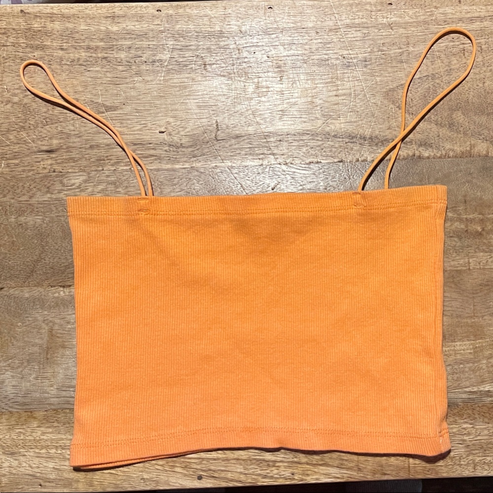 ⭐️6 for $20!⭐️ Vibrant Orange Strappy Crop Top